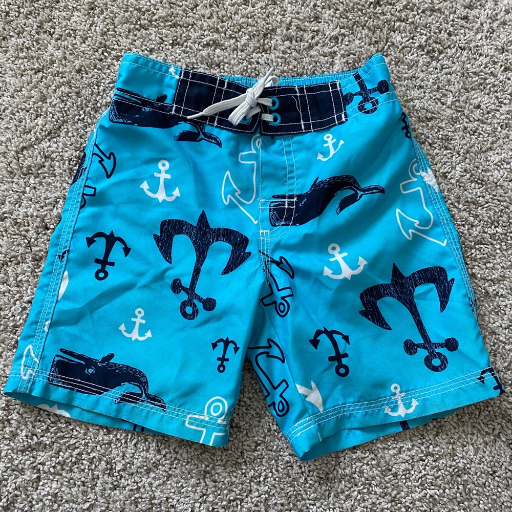Gymboree baby boy toddler swim trunks board shorts 18-24 months
